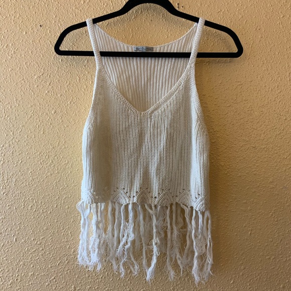 Charlotte Russe Tops - Charlotte Russe Boho Fringe Top